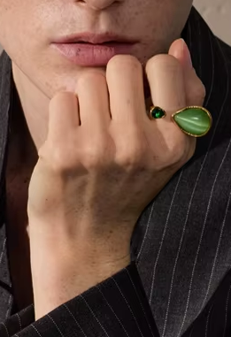 Groene Natuursteen – Ring