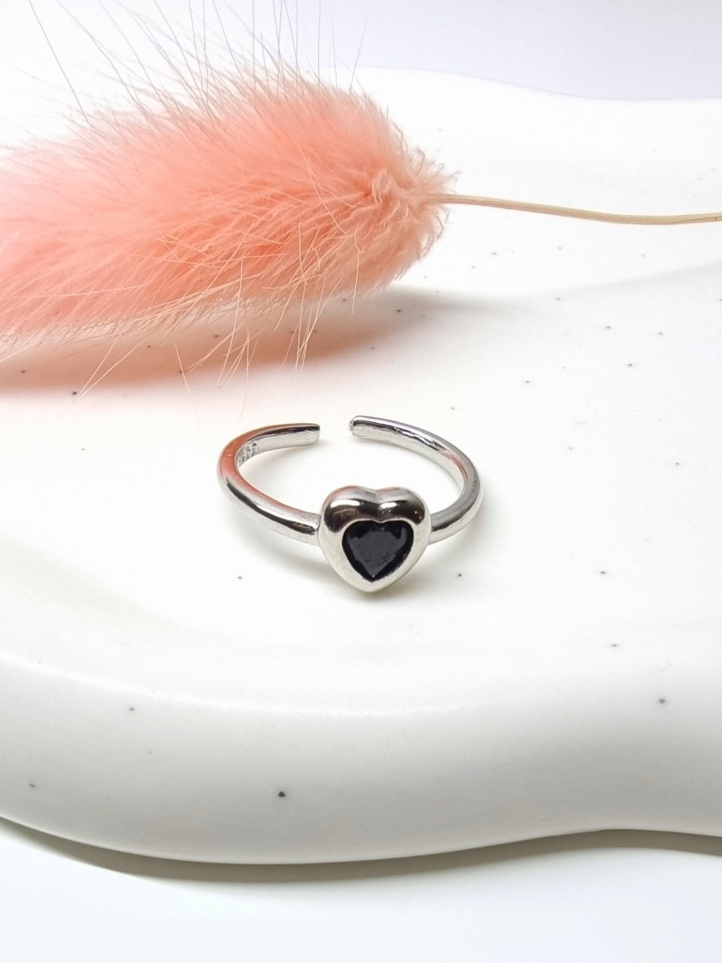 Silver Ring – Zwart Hart