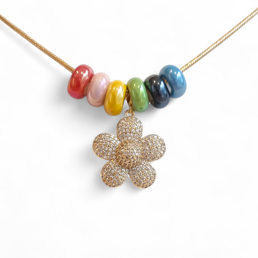Aliki - Ketting Rainbow Flower