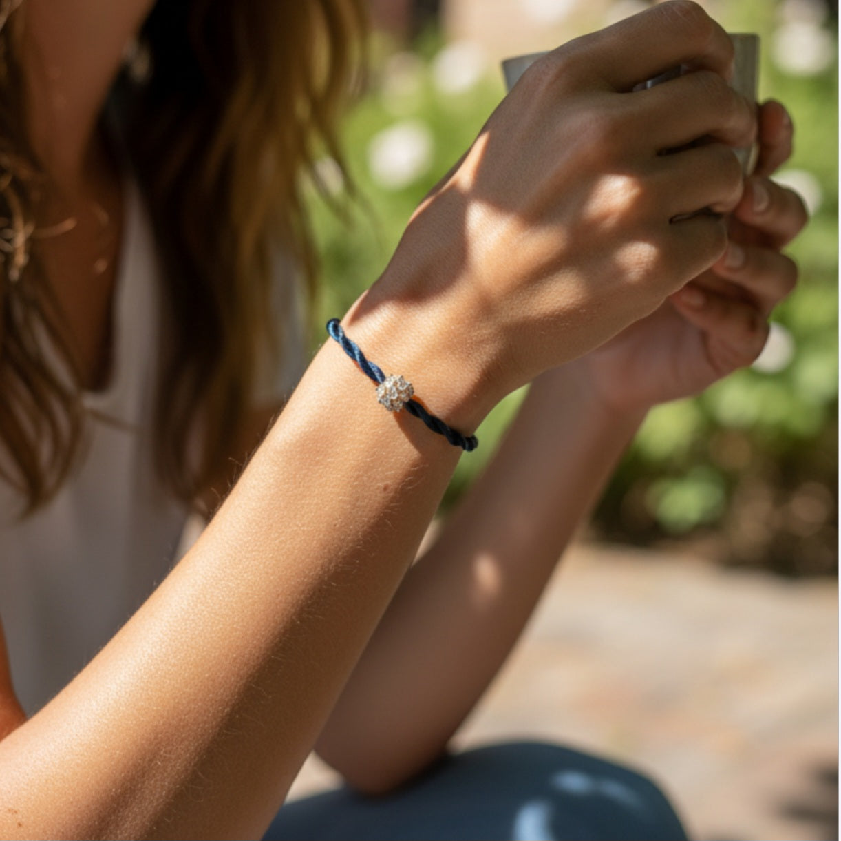 Twisted Satijn Armband | Diamond