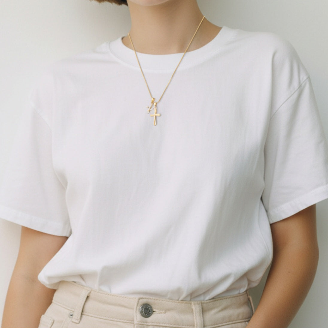 Ketting 24kt Verguld | Double Cross