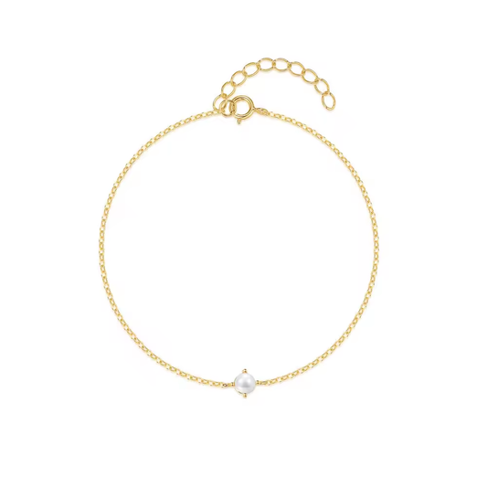 Armband 18kt Verguld Zilver | Pearl