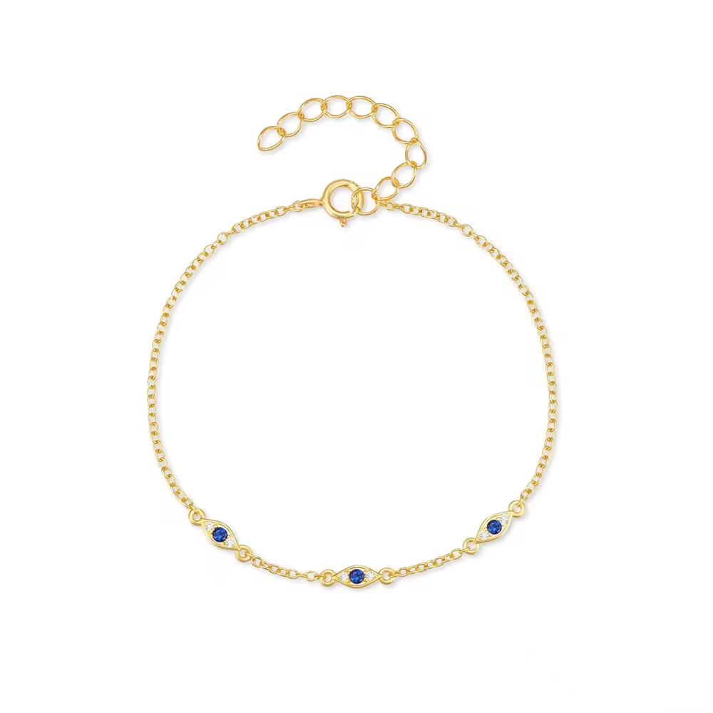 Armband 18kt Verguld Zilver | Evil Eye