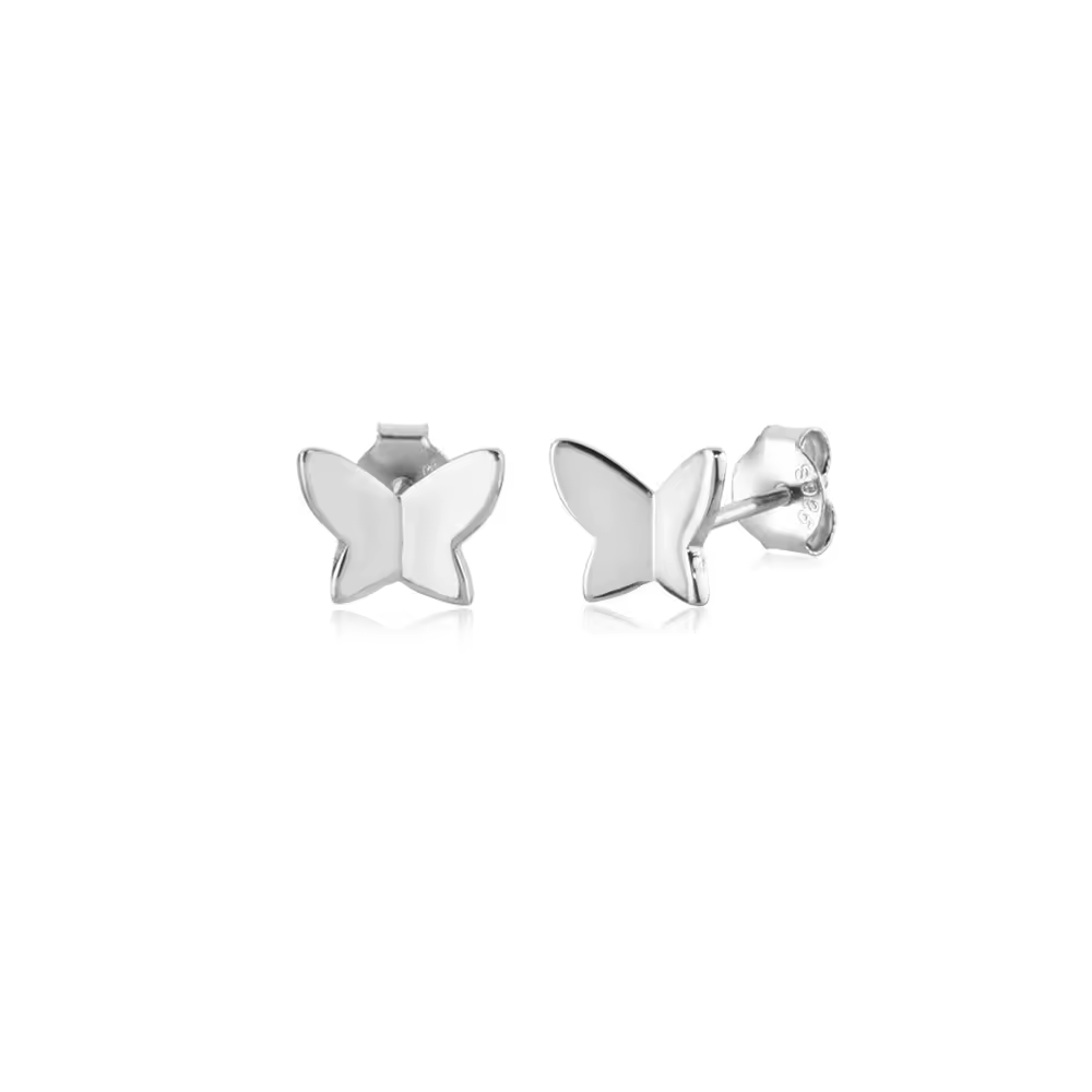 Oorringen 18kt Verguld Zilver | Butterfly Studs