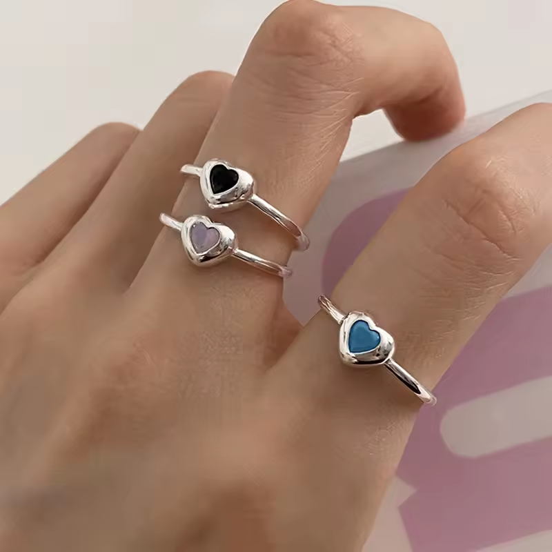 Silver Ring – Zwart Hart