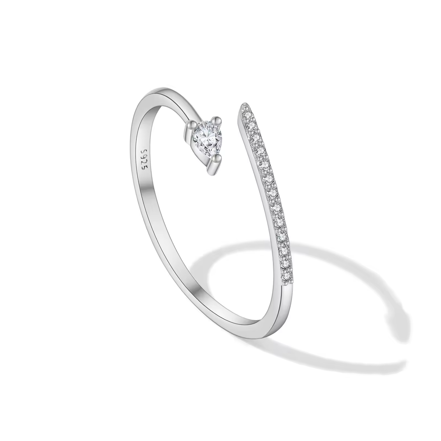 Ring 18kt Verguld Zilver | Waterdruppel Open