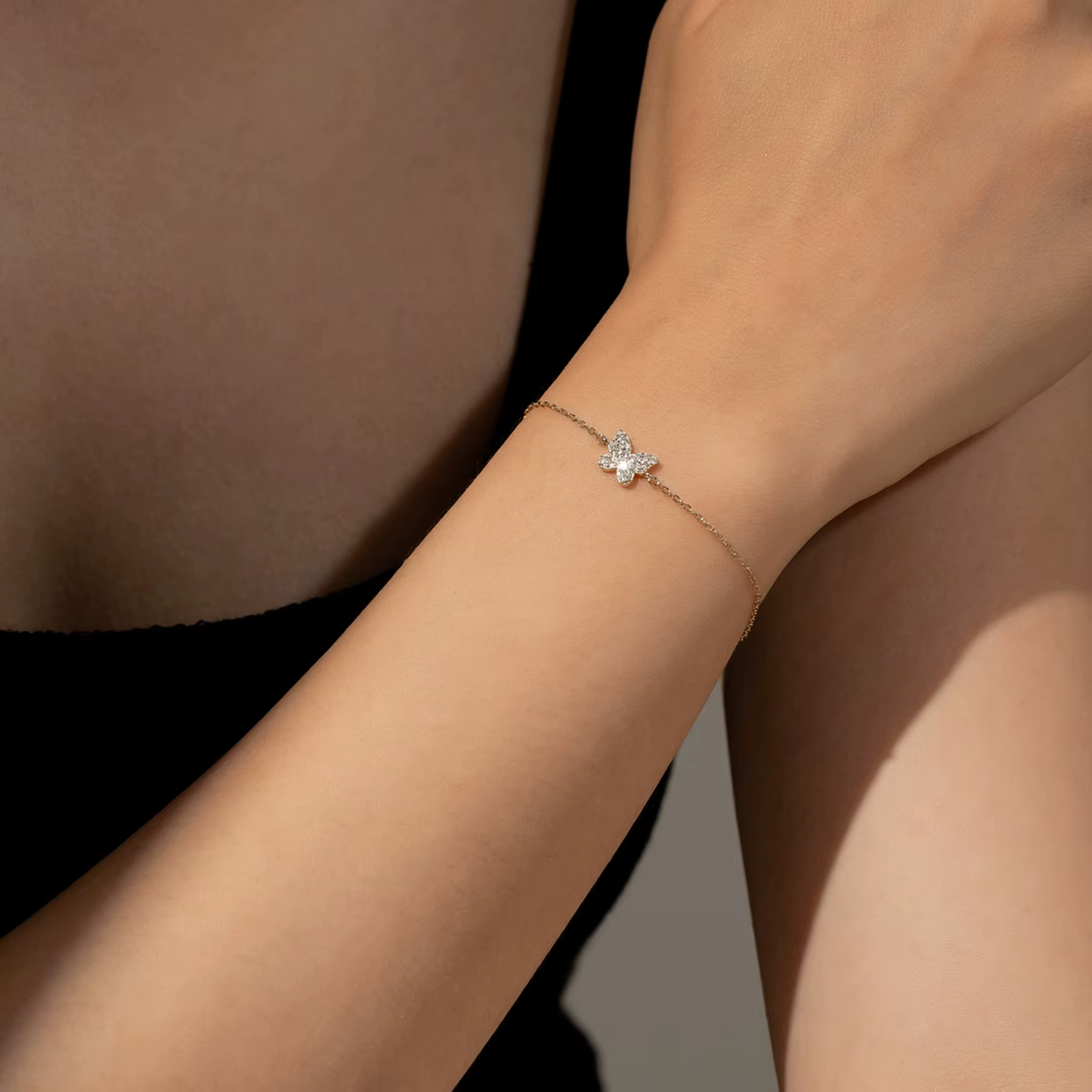 Armband 18kt Verguld Zilver | Butterfly