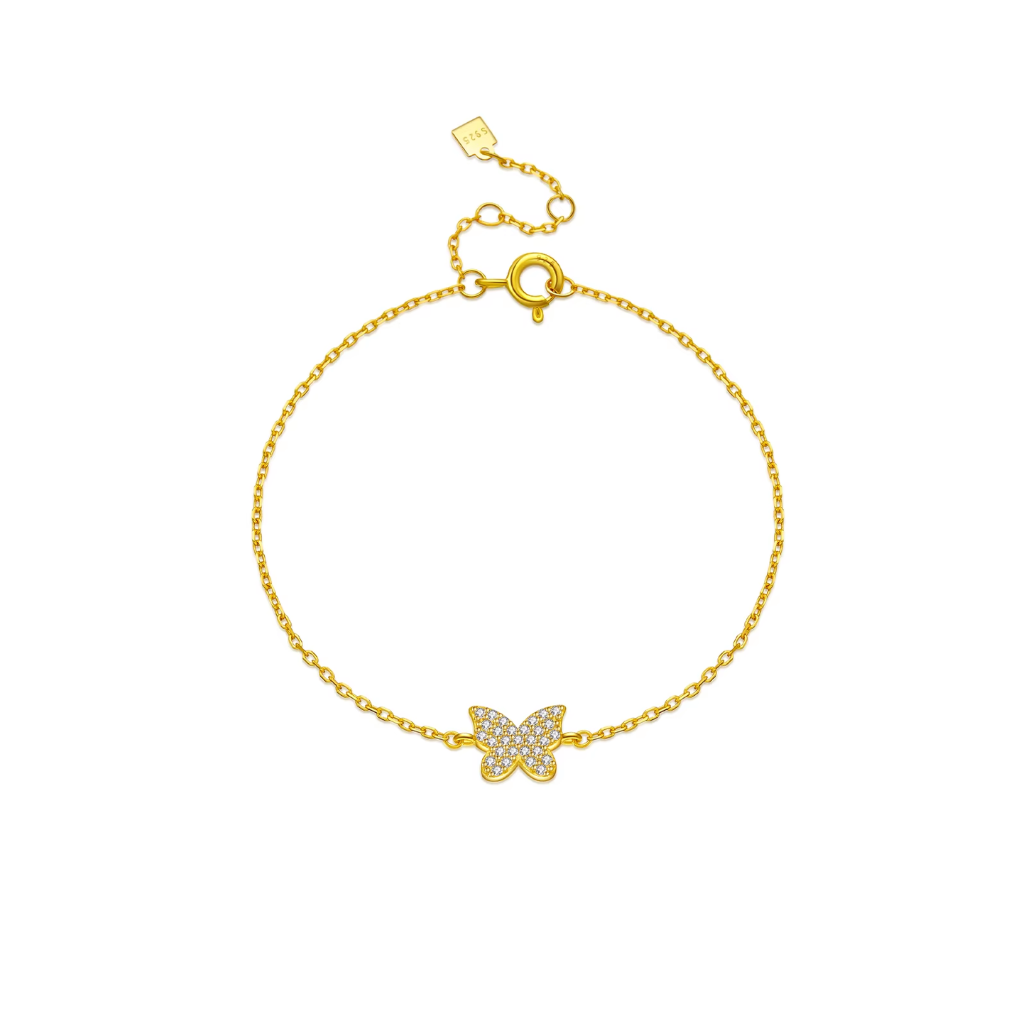 Armband 18kt Verguld Zilver | Butterfly