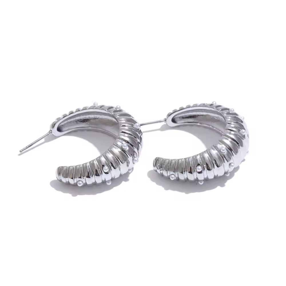 Pearl C Studs | Oorringen