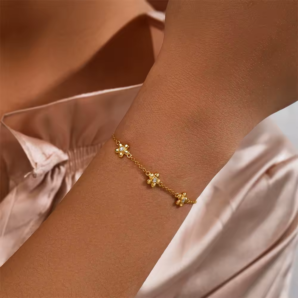 Armband 18kt Verguld Zilver | Daisy