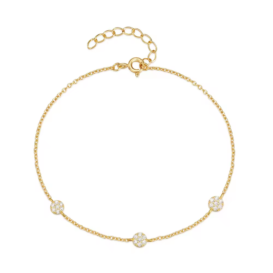 Armband 18kt Verguld Zilver | Zirconia