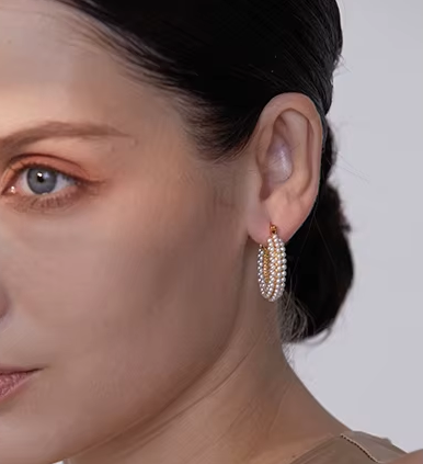 Pearly Hoops | Oorringen