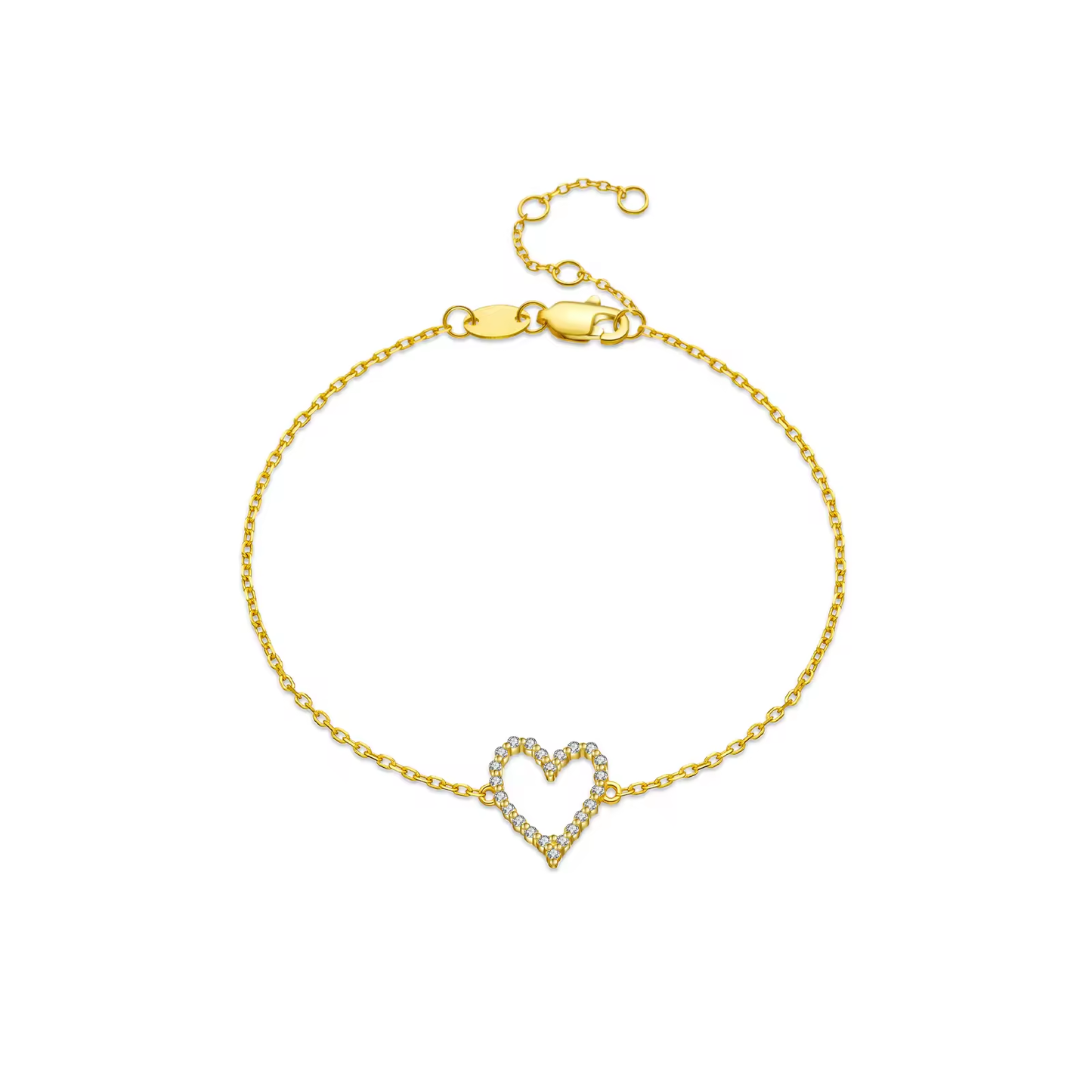 Armband 18kt Verguld Zilver | Heart