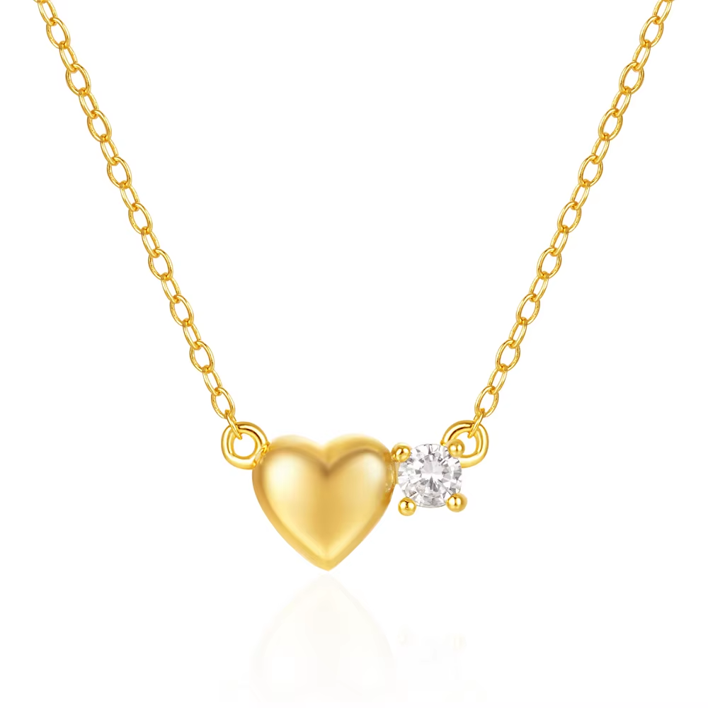 Ketting 18kt Verguld Zilver | Heart Star