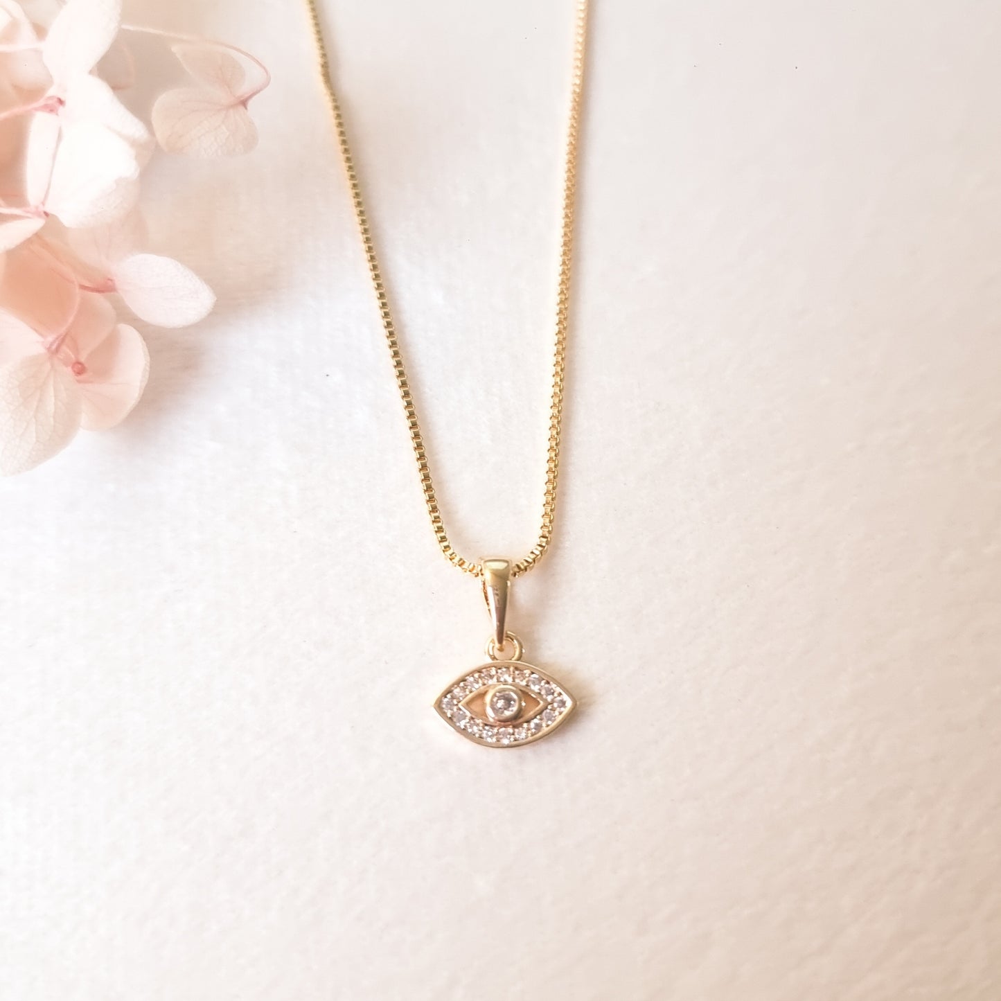 Ketting 24kt Verguld | Evil Eye