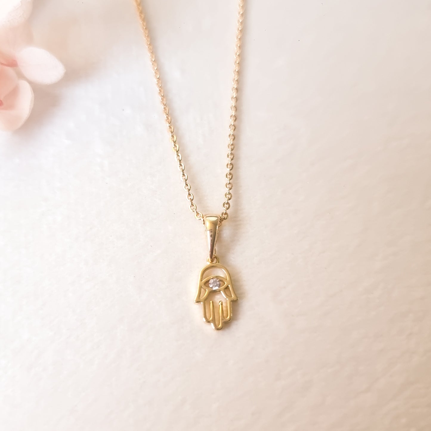 Ketting 24kt Verguld | Hamsa