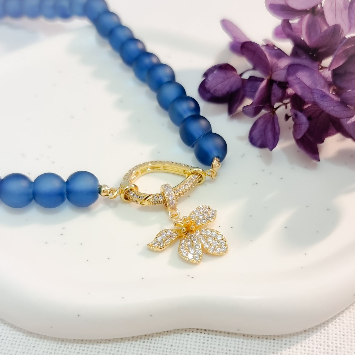 Zirconia Flower - Hanger