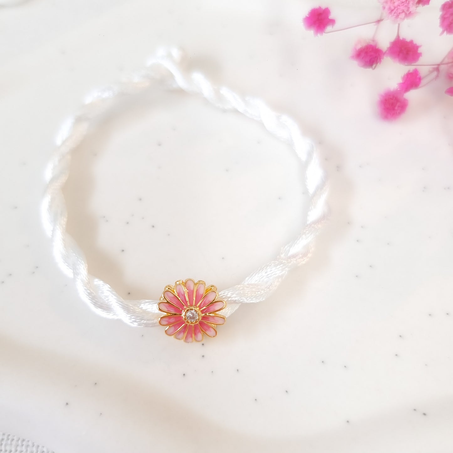 Aliki - Satin Bracelet Flower | Armband