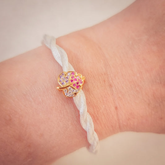 Aliki - Satin Bracelet Leaf | Armband