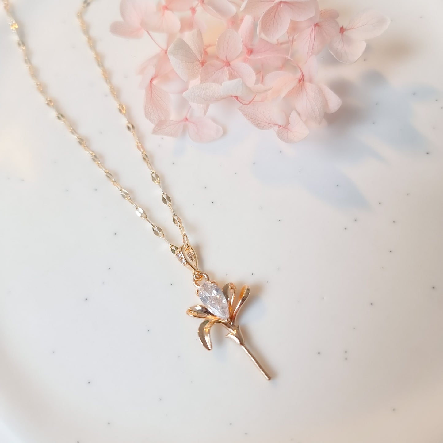 Ketting 24kt Verguld | Flower