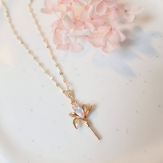 Ketting 24kt Verguld | Flower