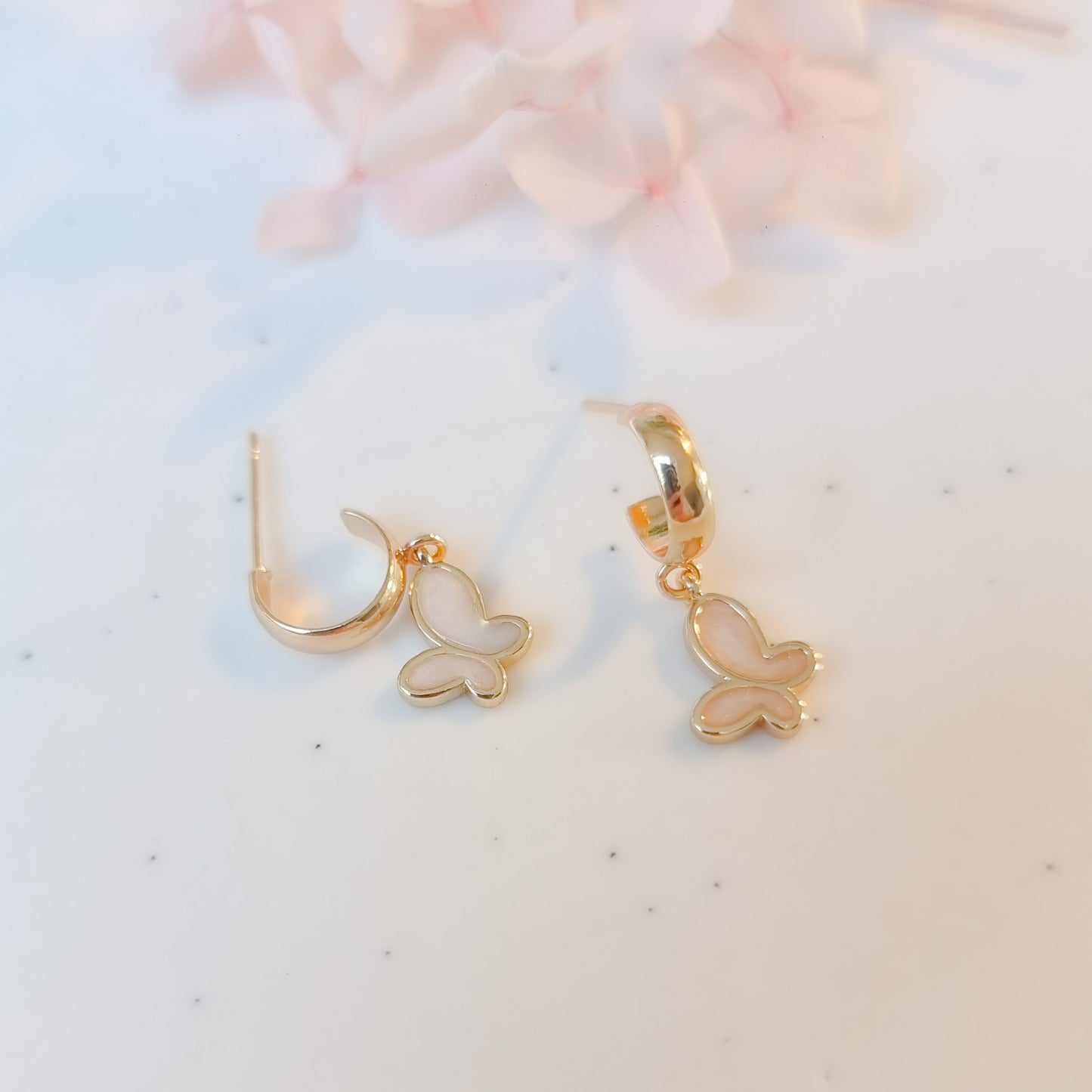 Oorringen 24kt Verguld | Butterfly Studs