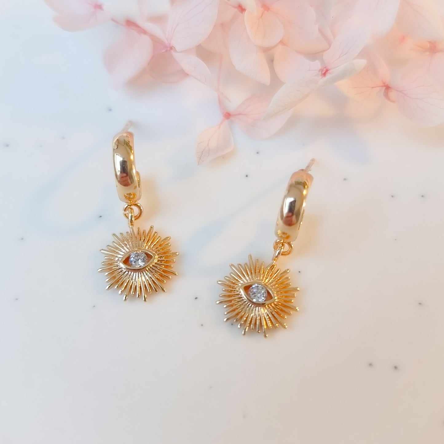 Oorringen 24kt Verguld | Evil Eye Studs