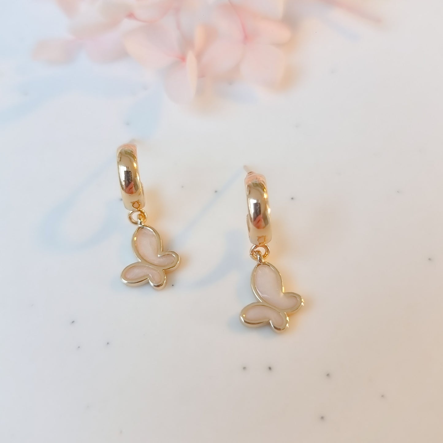 Oorringen 24kt Verguld | Butterfly Studs