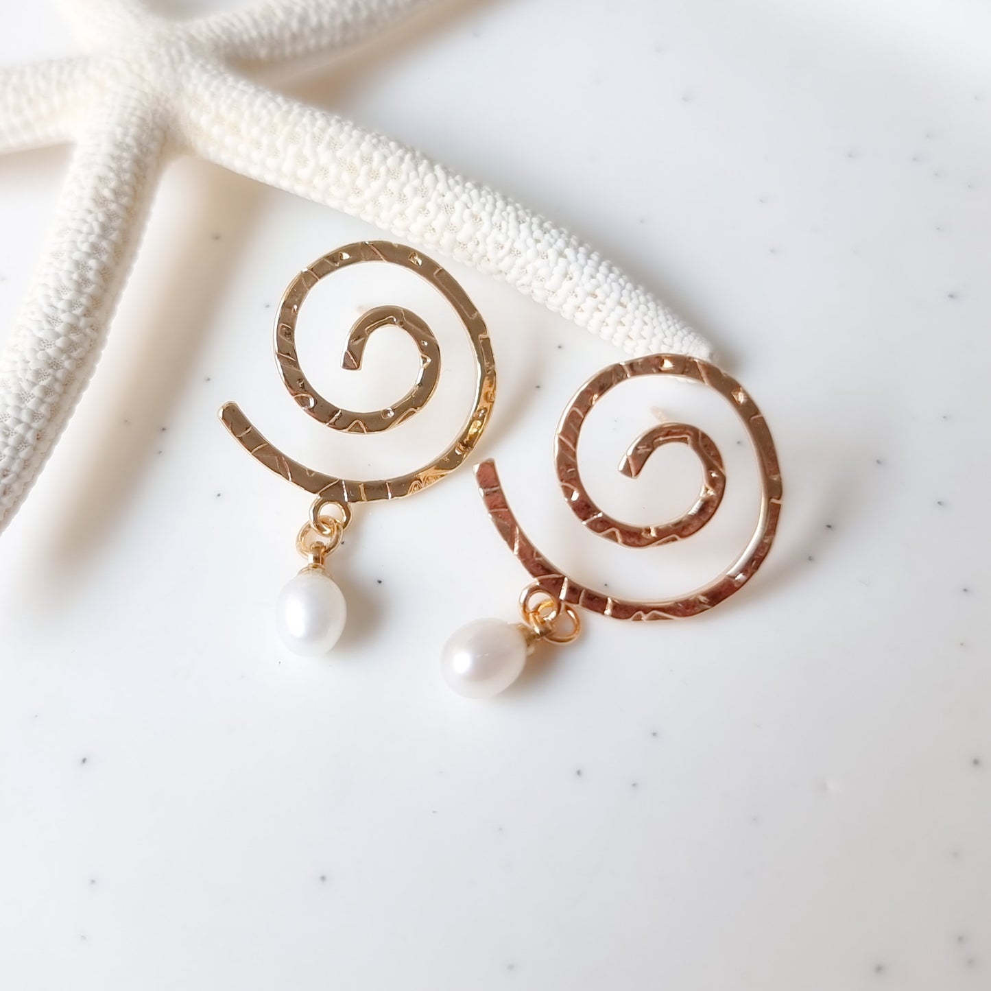 Oorringen 24kt Verguld | Swirl