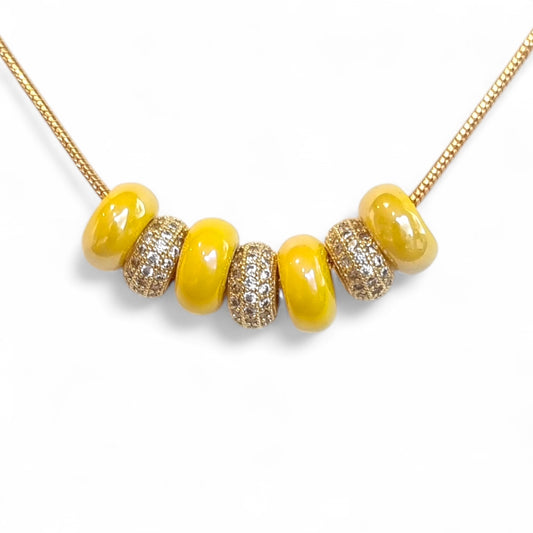 Aliki - Ketting Geel/Goud