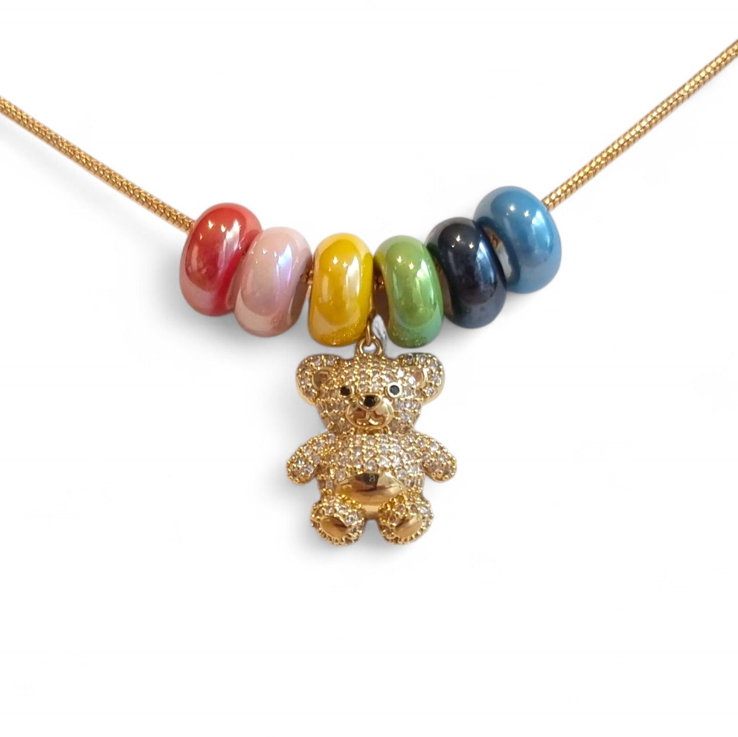 Aliki - Ketting Rainbow Teddy