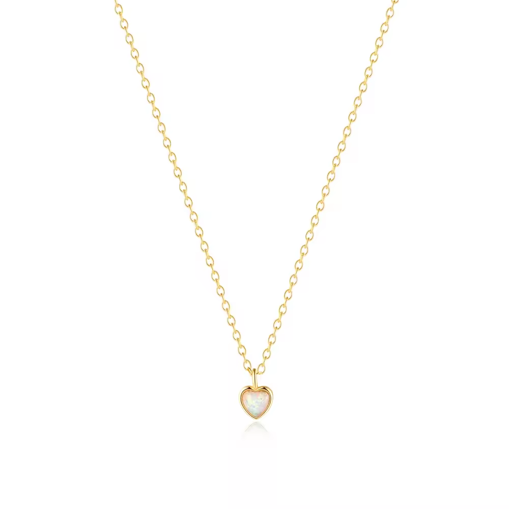 Ketting 18kt Verguld Zilver | Lovely Heart