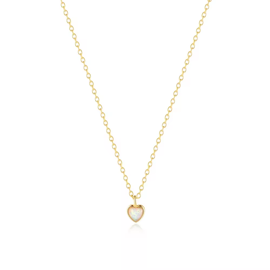 Ketting 18kt Verguld Zilver | Lovely Heart