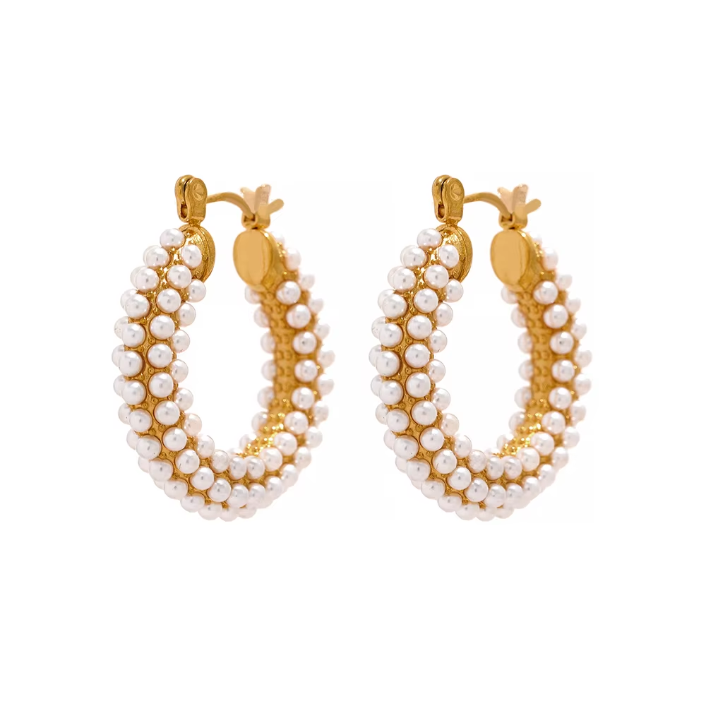 Pearly Hoops | Oorringen