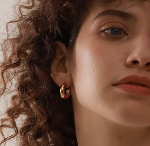 Color Zirconia Hoops | Oorringen