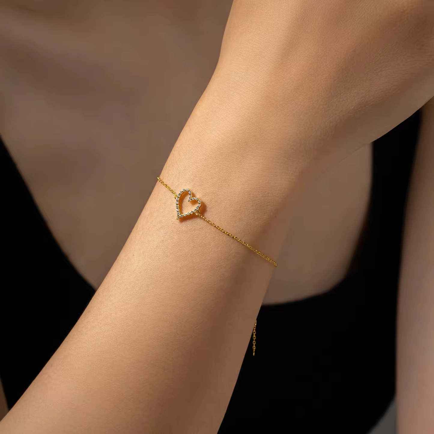 Armband 18kt Verguld Zilver | Heart