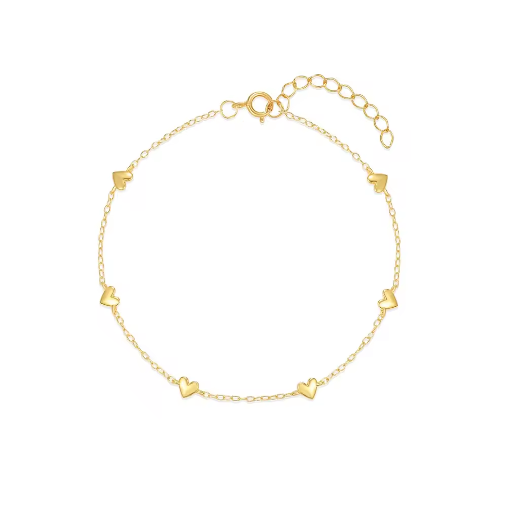 Armband 18kt Verguld Zilver | Hearts