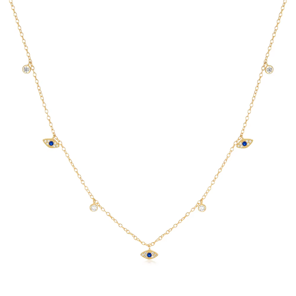 Ketting 18kt Verguld Zilver | Evil Eye