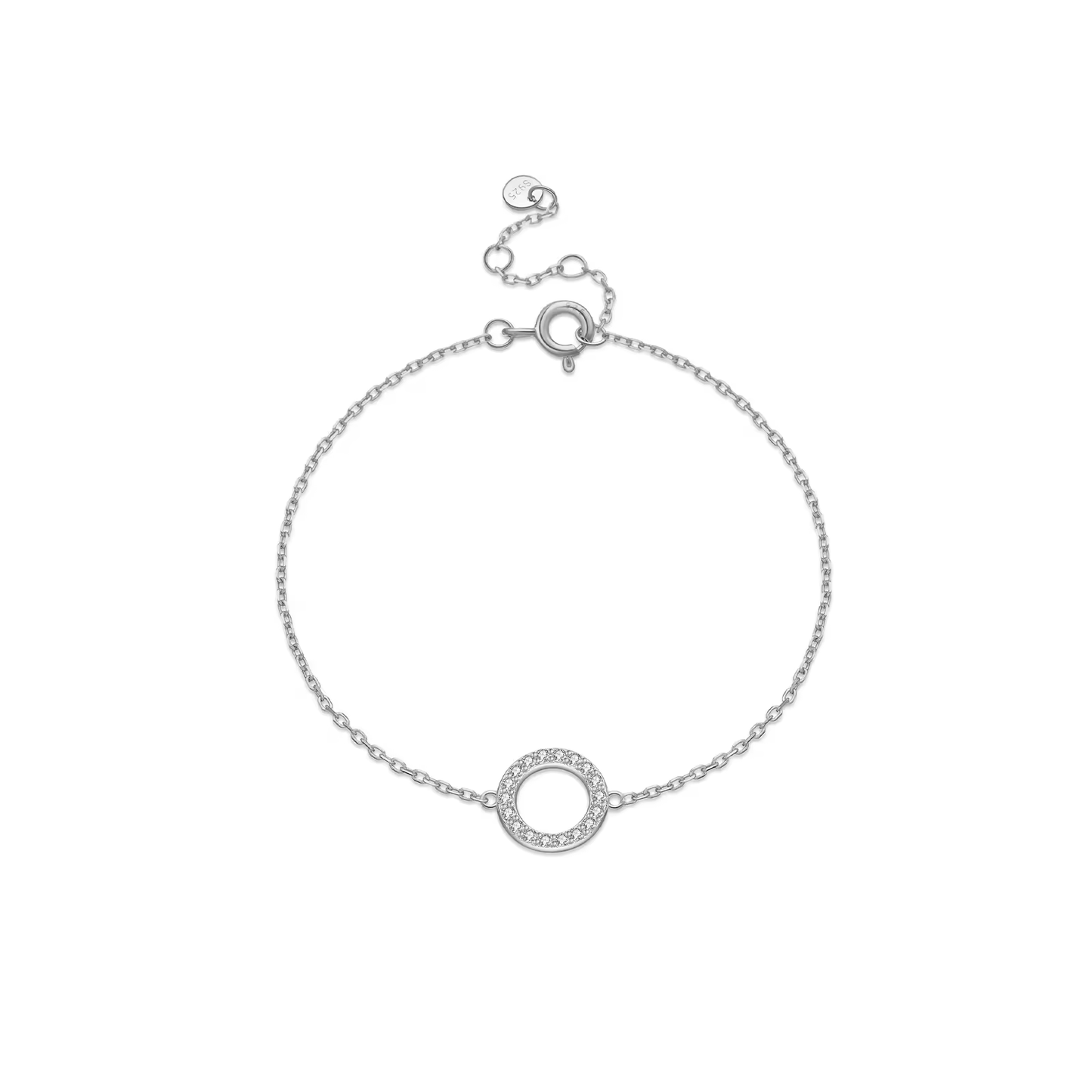 Armband 18kt Verguld Zilver | Zirconia Circle