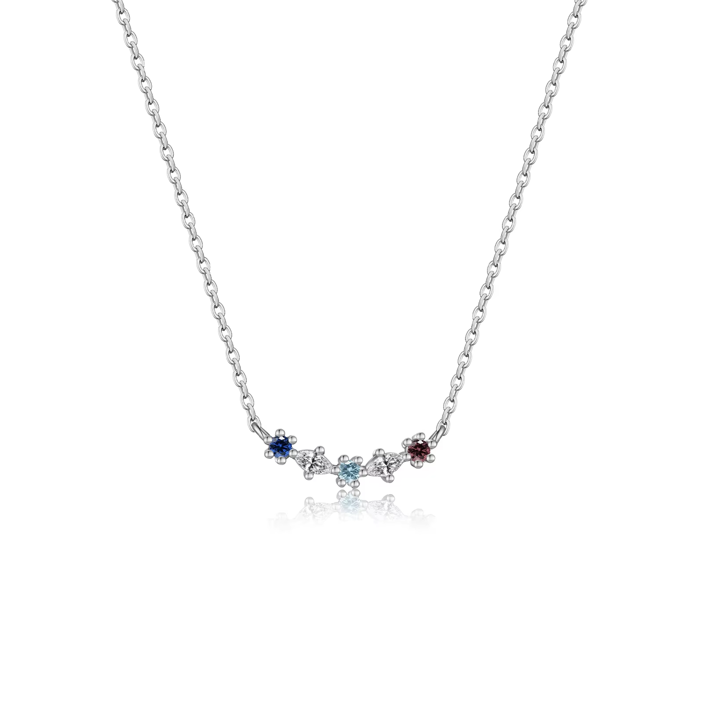 Ketting 18kt Verguld Zilver | Zirkonia Stars