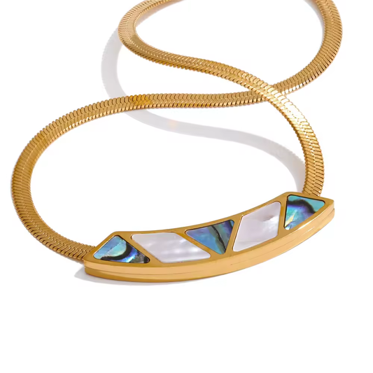 Ketting Edelstaal | Snake Chain - Schelp