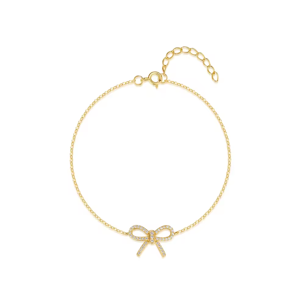 Armband 18kt Verguld Zilver | Girly Bow