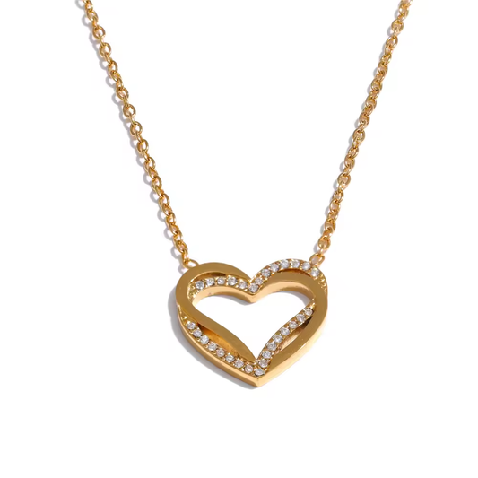 Zirkonia Hart  | Ketting