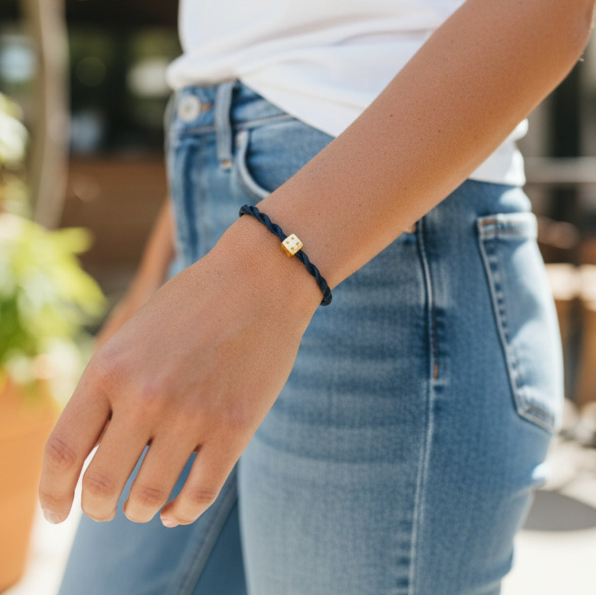 Twisted Satijn Armband | Dice