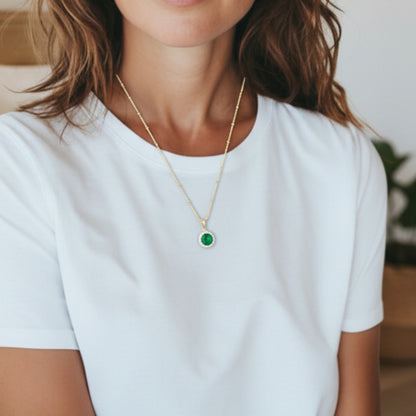 Ketting 24kt Verguld | Red Zirconia