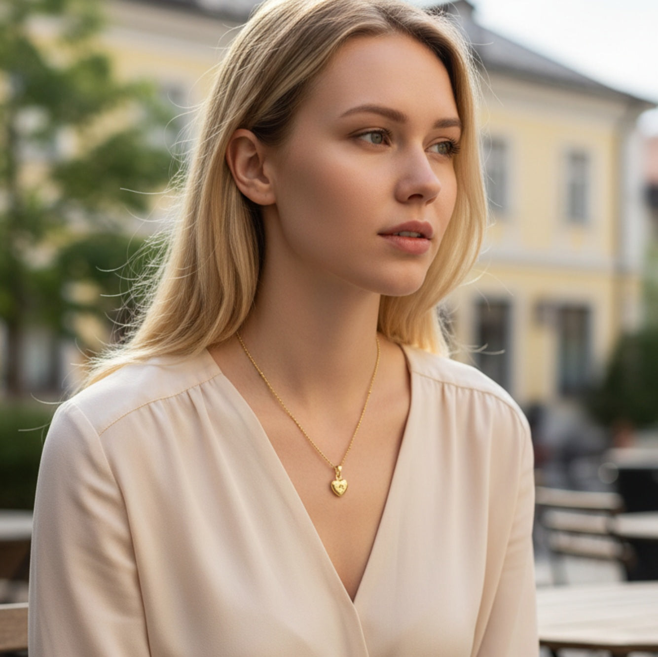 Ketting 24kt Verguld | Vintage Heart