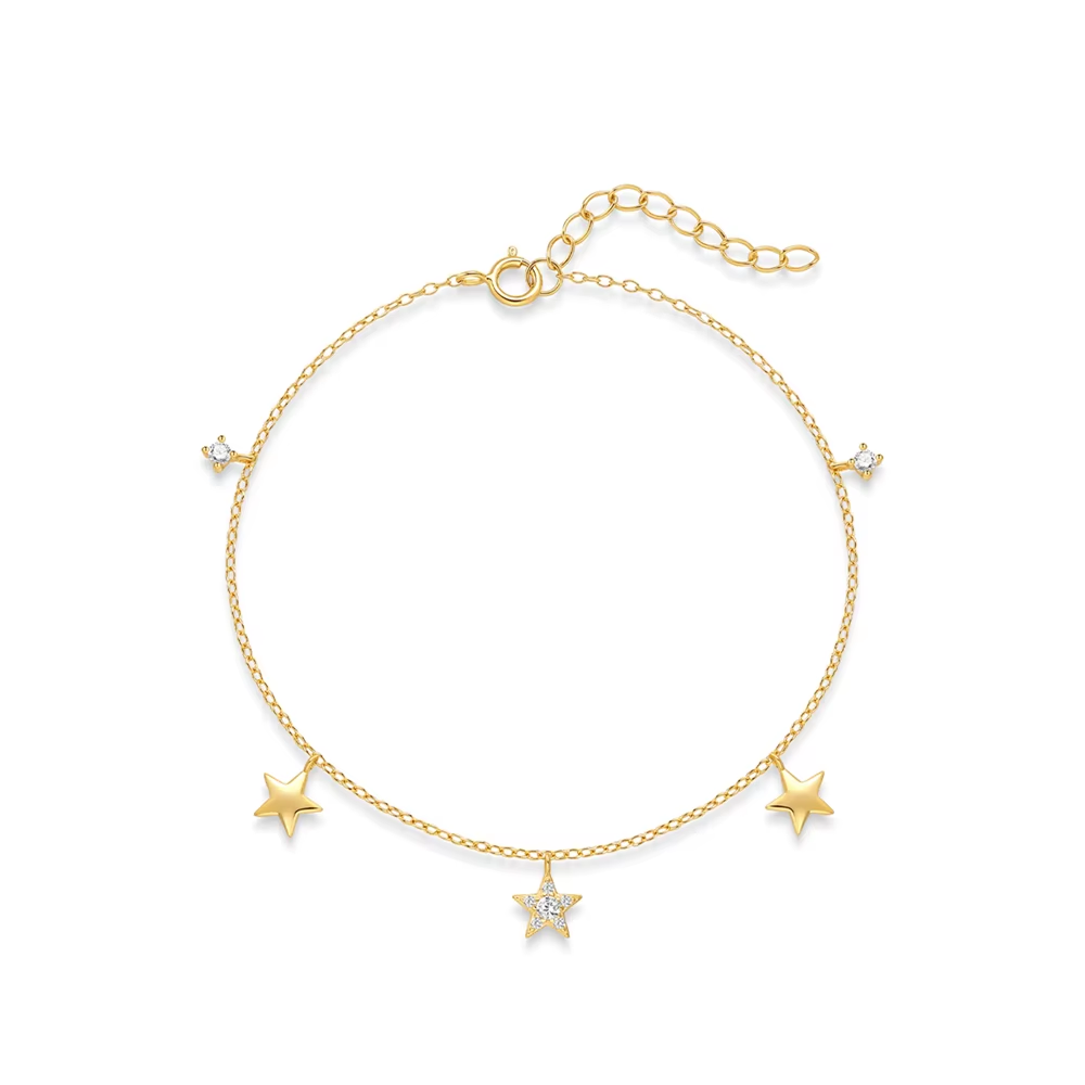 Armband 18kt Verguld Zilver | Stars