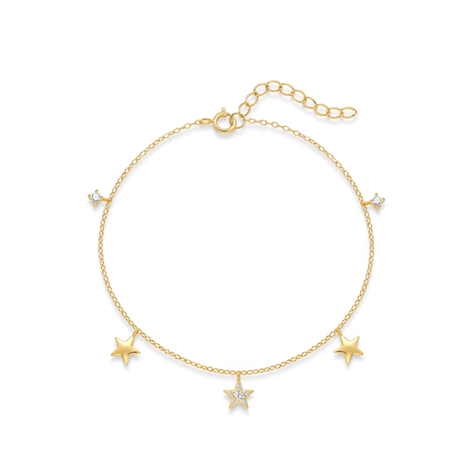 Armband 18kt Verguld Zilver | Stars