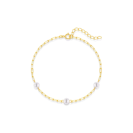 Armband 18kt Verguld Zilver | Pearls
