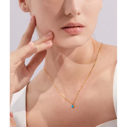 Blauwe Opaal | Ketting